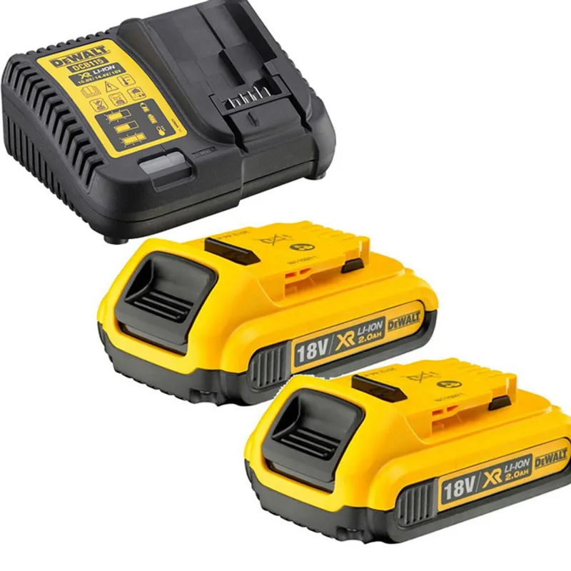 DEWALT XR Li-Ion Σετ φορτιστής και 2 μπαταρίες 18V 2.0Ah DCB115D2 - Μπαταρίες - φορτιστές