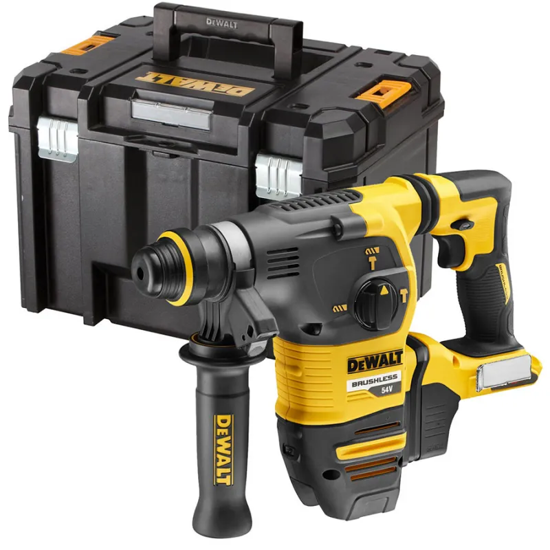DEWALT Κρουστικό πιστολέτο SDS-Plus 54V (χωρίς μπαταρία και φορτιστή) DCH333NT - Σκαπτικά Πιστολέτα
