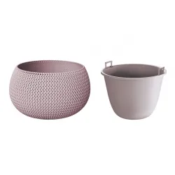 PROSPERPLAST Γλάστρα Splofy Bowl Μόκα 9 lt DKSP370-7529U
