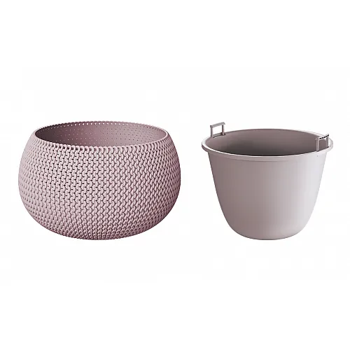 PROSPERPLAST Γλάστρα Splofy Bowl Μόκα 9 lt DKSP370-7529U