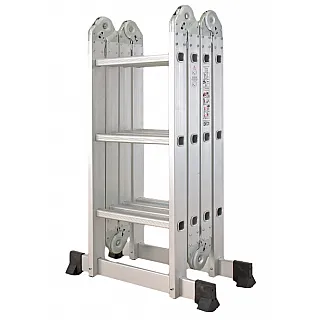 Inox Kiss Πολυμορφική σκάλα αλουμινίου 4x4 Σκαλιά LAD604