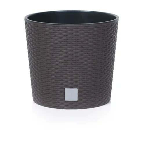 PROSPERPLAST Γλάστρα Rato Round 2 σε 1 Χρώμα Καφέ Ελιάς 35/37 lt DRTUS400L-440U
