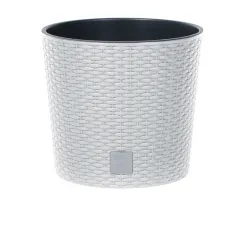 PROSPERPLAST Γλάστρα Rato Round 2 σε 1 Χρώμα Λευκό 35/37 lt DRTUS400L-S449