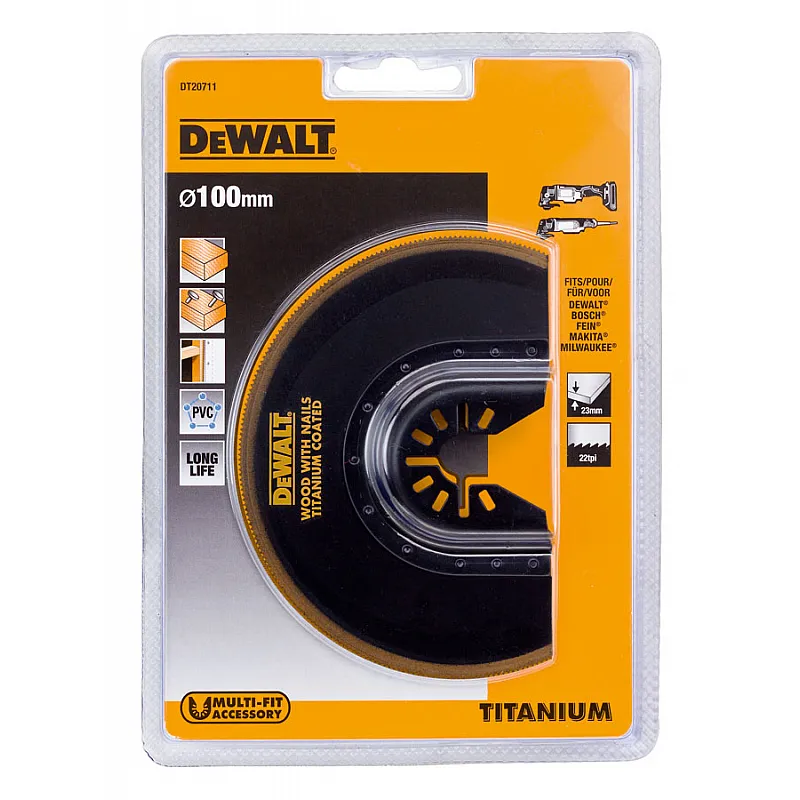 DeWALT Ημικύκλια λεπίδα τιτανίου 100χιλ DT20711 - Εξαρτήματα-Αναλώσιμα