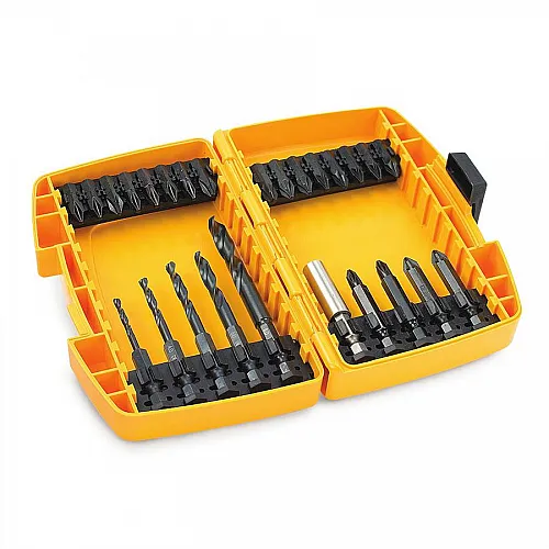 DEWALT Σετ Κρουστικά Τρυπάνια και Μύτες 26τμχ DT70502B