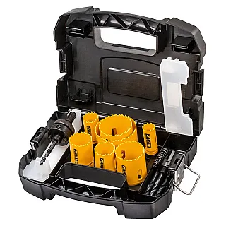 DEWALT Σετ ποτηροτρύπανα Bi-Metal 22-64 mm (Ηλεκτρολόγου) 11τμχ DT83002