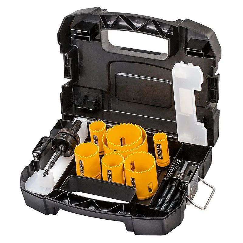 DEWALT Σετ ποτηροτρύπανα Bi-Metal 22-64 mm (Ηλεκτρολόγου) 11τμχ DT83002 - Ποτηροτρύπανα