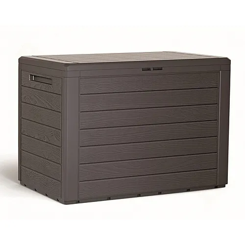 PROSPERPLAST Μπαούλο Αποθήκευσης Woodebox Ελαιόμαυρο 190lt MBWL190-440U