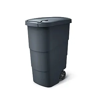 PROSPERPLAST Κάδος απορριμμάτων τροχήλατος Ανθρακί 110lt NBWB110-S433