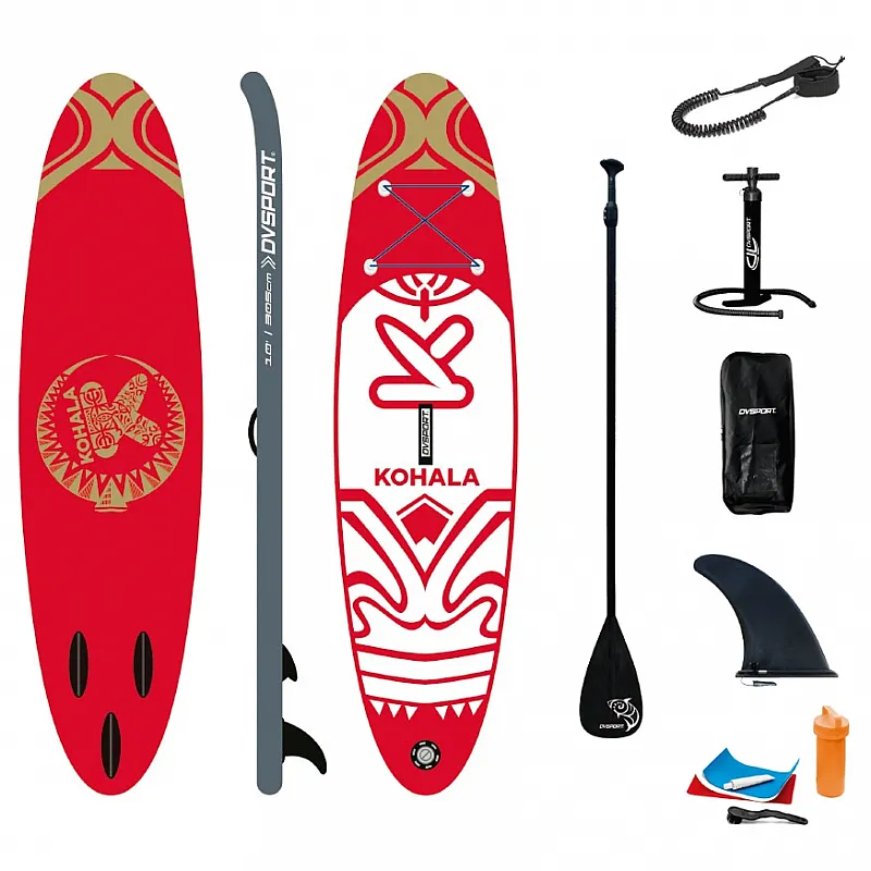 DVSport Φουσκωτή Σανίδα SUP Kohala 300cm κόκκινη WH-30075 - Σανίδες Sup και αξεσουάρ
