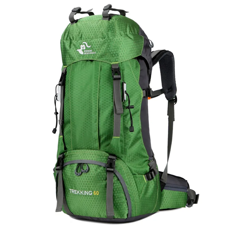 OEM Σακίδιο πεζοπορίας, αδιάβροχο Daypack 60L Camping 0395 πράσινο - Ορειβατικά σακίδια