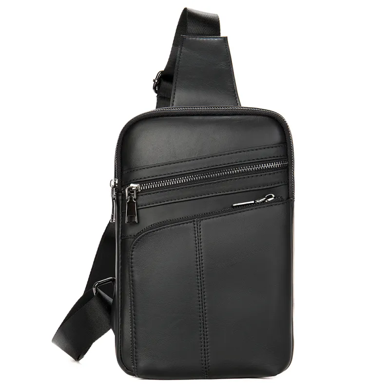 Δερμάτινο τσαντάκι crossbody Cardinal 8696 μαύρο - Δερμάτινα τσαντάκια crossbody