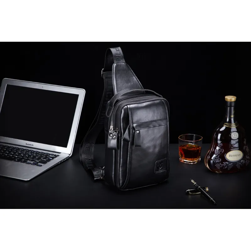 Δερμάτινο τσαντάκι body Bull Captain XB 120 μαύρο - Ώμου