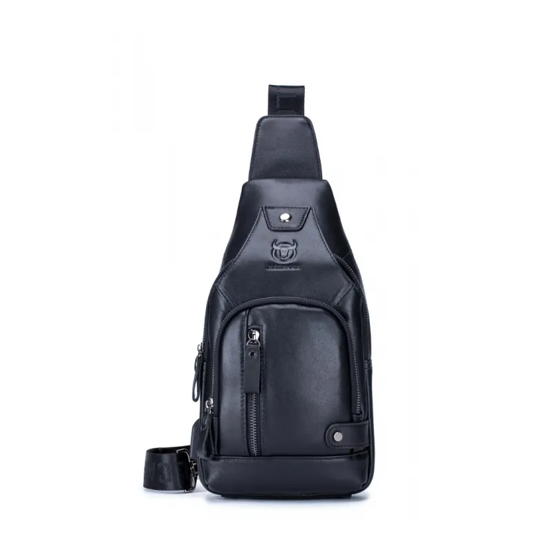 Δερμάτινο τσαντάκι body Bull Captain XB 129 μαύρο - Δερμάτινα τσαντάκια crossbody