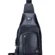 Δερμάτινο τσαντάκι body Bull Captain XB 129 μαύρο - Δερμάτινα τσαντάκια crossbody