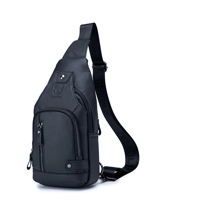 Δερμάτινο τσαντάκι body Bull Captain XB 129 μαύρο - Δερμάτινα τσαντάκια crossbody