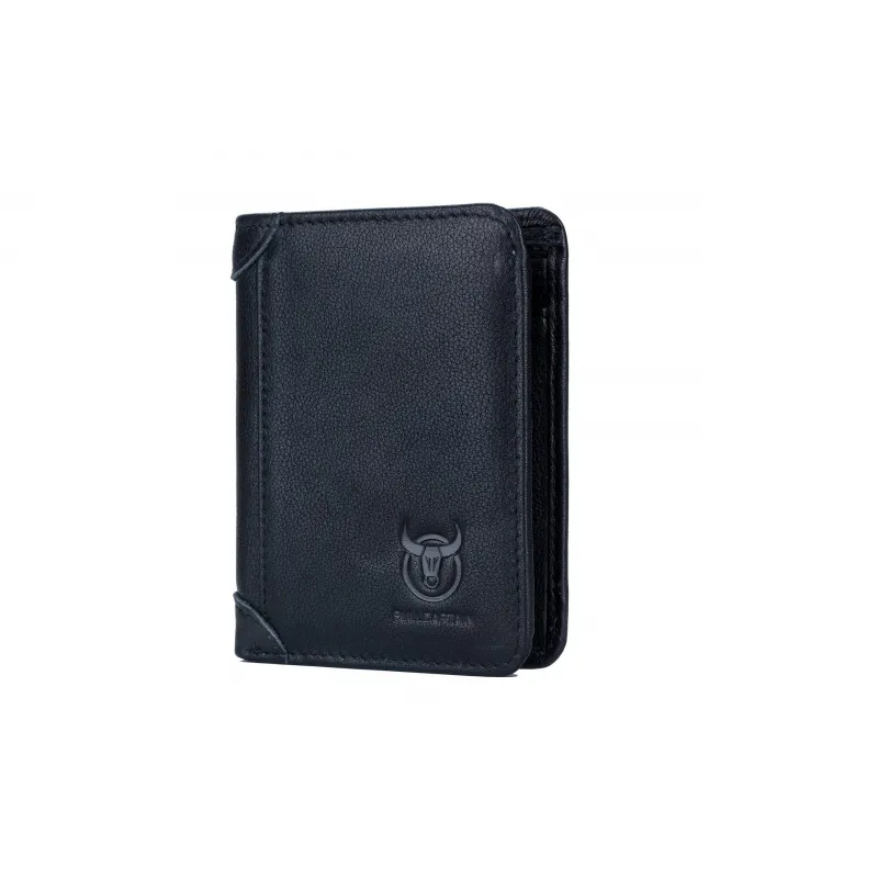Δερμάτινο πορτοφόλι Bull Captain QB-031 V μαύρο - Δερμάτινα ανδρικά πορτοφόλια