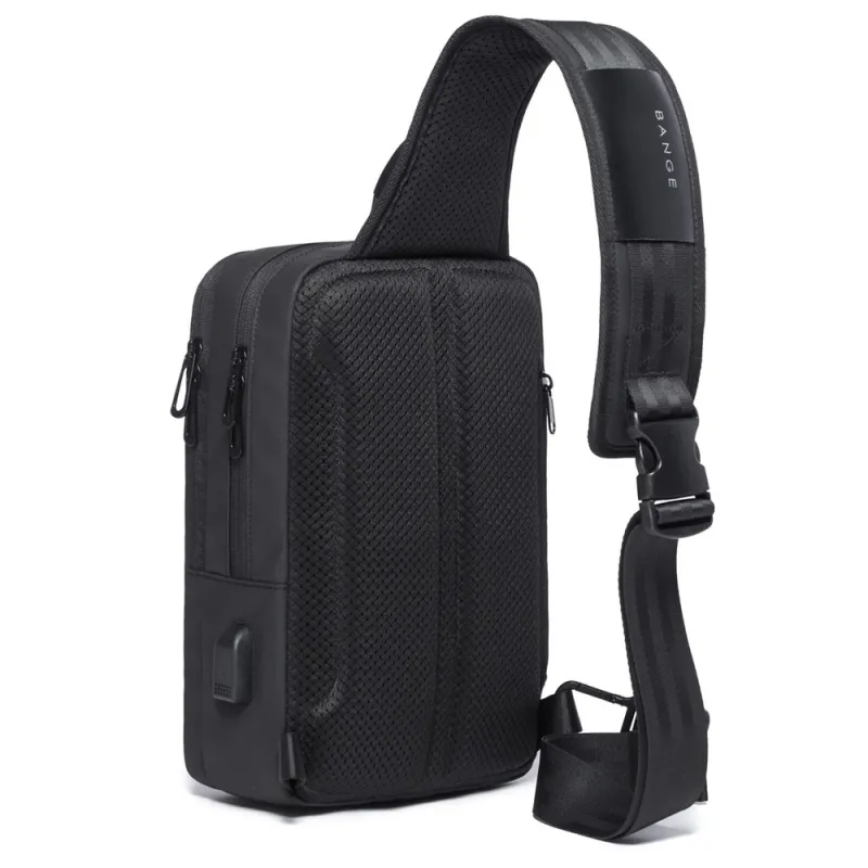 Τσαντάκι ώμου χιαστί crossbody Bange 22002 μαύρο - Crossbody