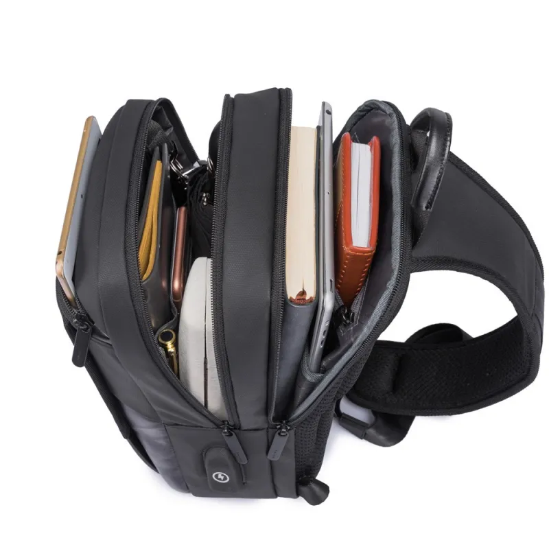 Τσαντάκι ώμου χιαστί crossbody Bange 77112 μαύρο - Crossbody