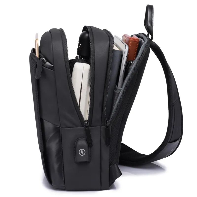 Τσαντάκι ώμου χιαστί crossbody Bange 77112 μαύρο - Crossbody