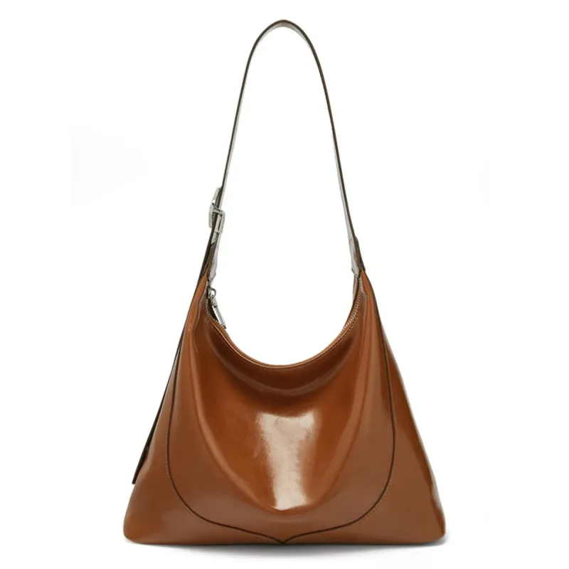 Δερμάτινη Γυναικεία Τσάντα Shopper ‘Ωμου Foxer 954199F καφέ - Τσάντες Γυναικείες Ώμου/Χειρός