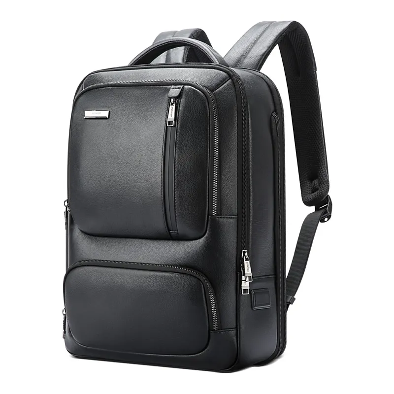 Δερμάτινο Σακίδιο πλάτης Αντικλεπτικό 34L Laptop 15,6” Bopai 851-024011 μαύρο - Επαγγελματικά Σακίδια Πλάτης