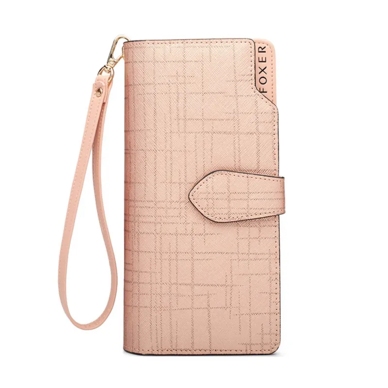 Γυναικείο δερμάτινο πορτοφόλι Foxer 253004F rose gold - Πορτοφόλια Γυναικεία