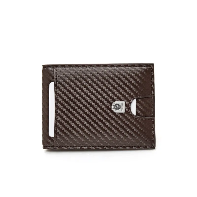 Microfiber Ανδρικό πορτοφόλι Laorentou 321024L καφέ - Δερμάτινα ανδρικά πορτοφόλια