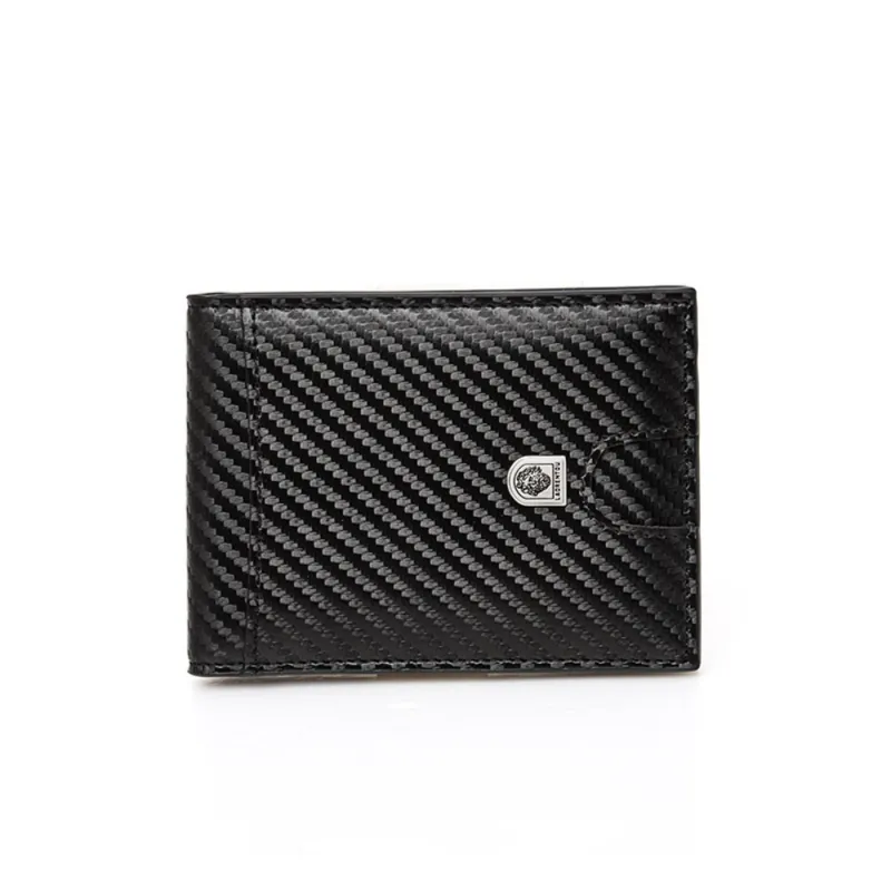 Microfiber Ανδρικό πορτοφόλι Laorentou 321024L μαύρο - Δερμάτινα ανδρικά πορτοφόλια