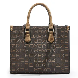 Δερμάτινη Γυναικεία Τσάντα PVC Shopper ‘Ωμου Foxer 9140098F καφέ