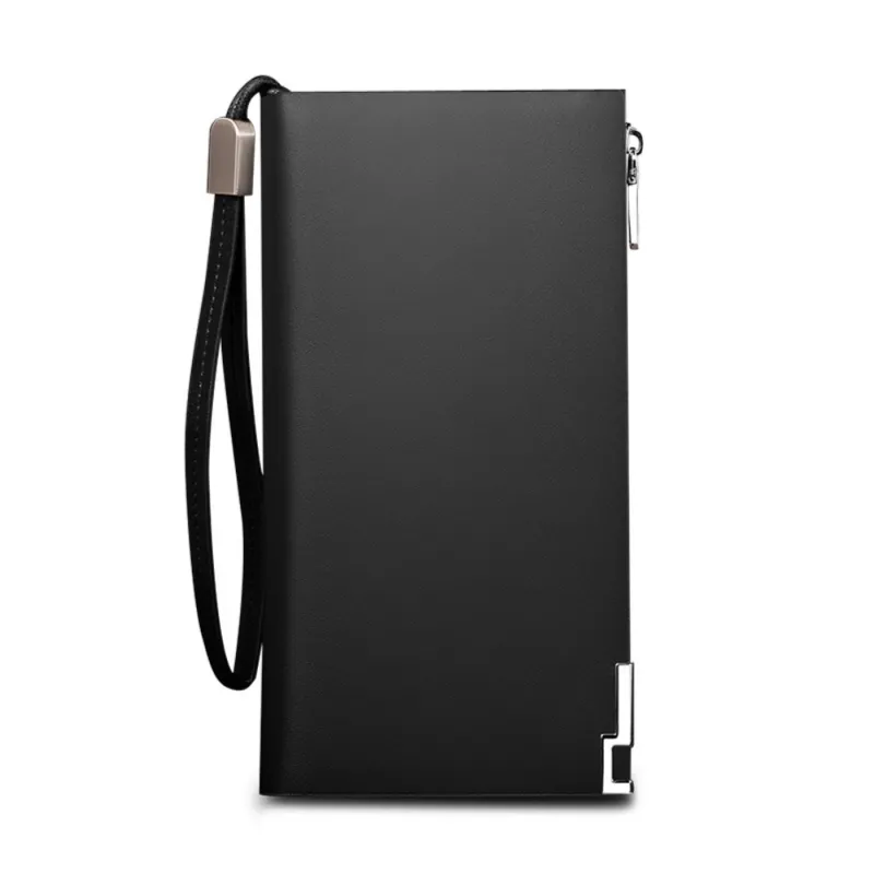 Δερμάτινο Ανδρικό πορτοφόλι William Polo 209 smooth black - Δερμάτινα ανδρικά πορτοφόλια