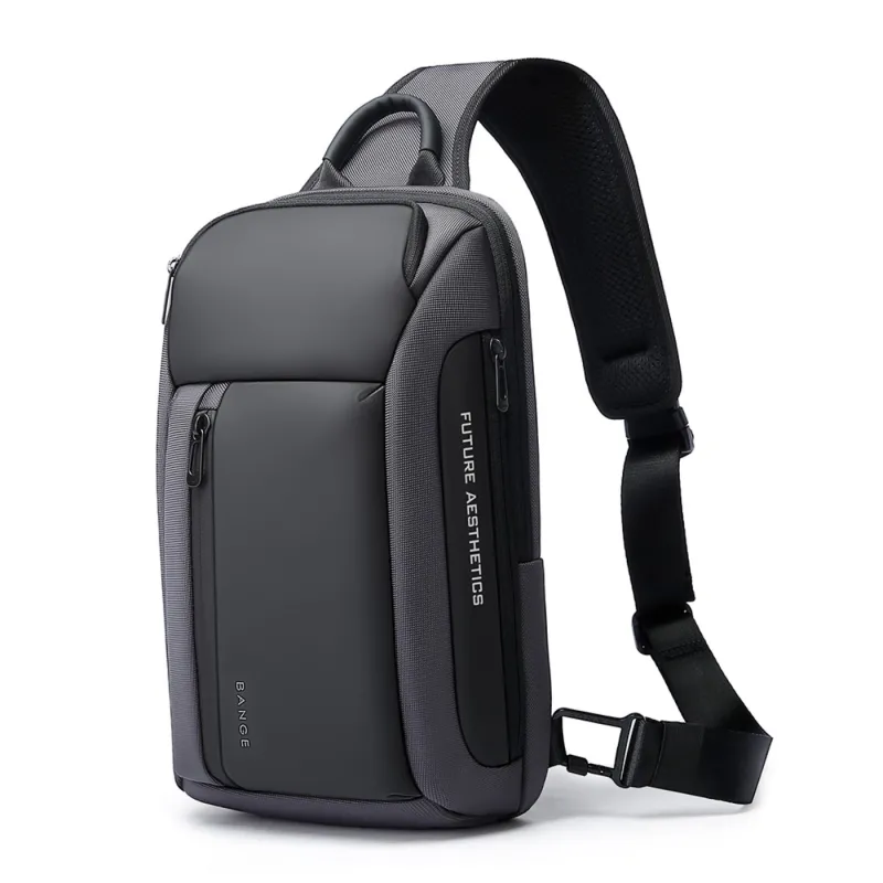 Τσαντάκι ώμου χιαστί crossbody Bange 7566 γκρί - Crossbody