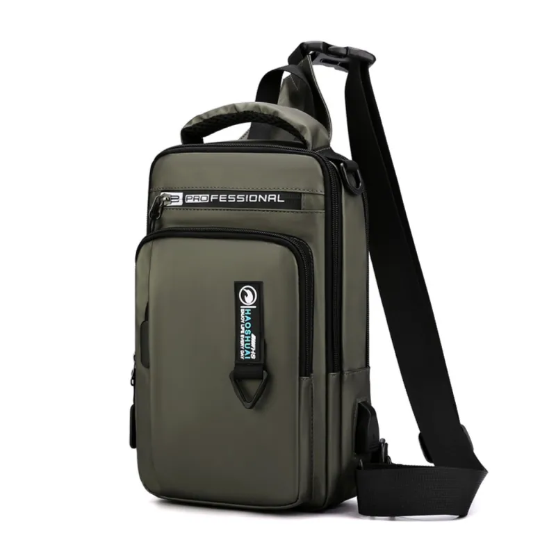 Τσαντάκι ώμου χιαστί crossbody OEM 1100 χακί - Crossbody