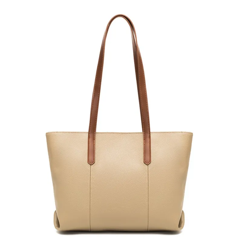Δερμάτινη Γυναικεία Τσάντα Shopper  Ωμου Cardinal 21555 khaki - Τσάντες Γυναικείες Ώμου/Χειρός