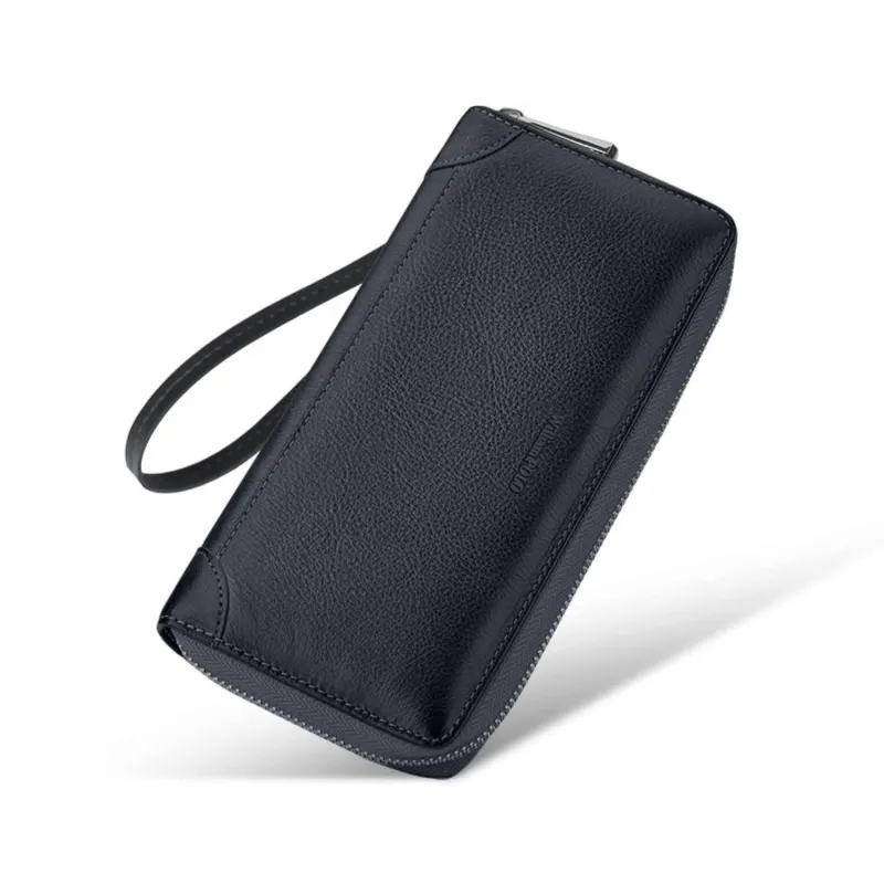 Δερμάτινο Ανδρικό πορτοφόλι William Polo 221579 black - Δερμάτινα ανδρικά πορτοφόλια