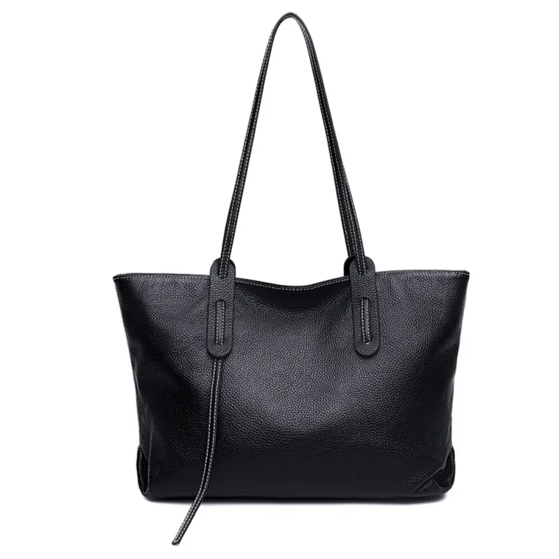 Δερμάτινη Γυναικεία Τσάντα Shopper  Ωμου Cardinal 38721 black - Τσάντες Γυναικείες Ώμου/Χειρός