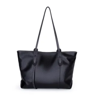 Δερμάτινη Γυναικεία Τσάντα Shopper Ώμου Cardinal 6334 black