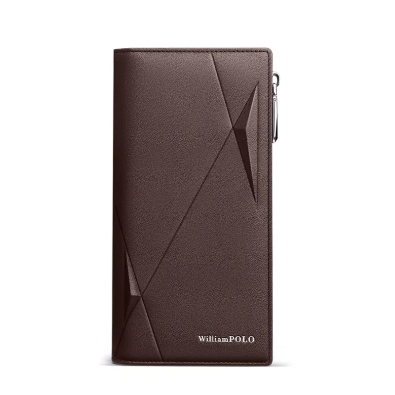Δερμάτινο Ανδρικό πορτοφόλι William Polo 191482 brown - Δερμάτινα ανδρικά πορτοφόλια