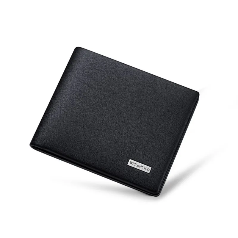 Δερμάτινο Ανδρικό πορτοφόλι William Polo 201538 black - Δερμάτινα ανδρικά πορτοφόλια