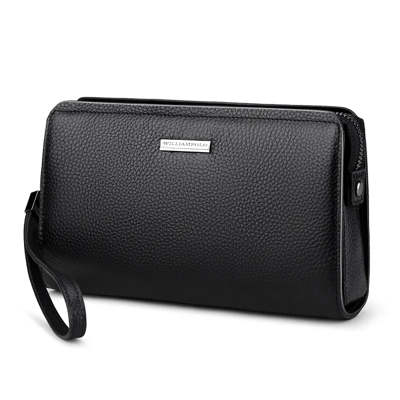 Δερμάτινο Ανδρικό πορτοφόλι William Polo 286 black - Χειρός/Νεσεσέρ