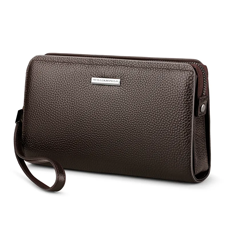 Δερμάτινο Ανδρικό πορτοφόλι William Polo 286 brown - Χειρός/Νεσεσέρ