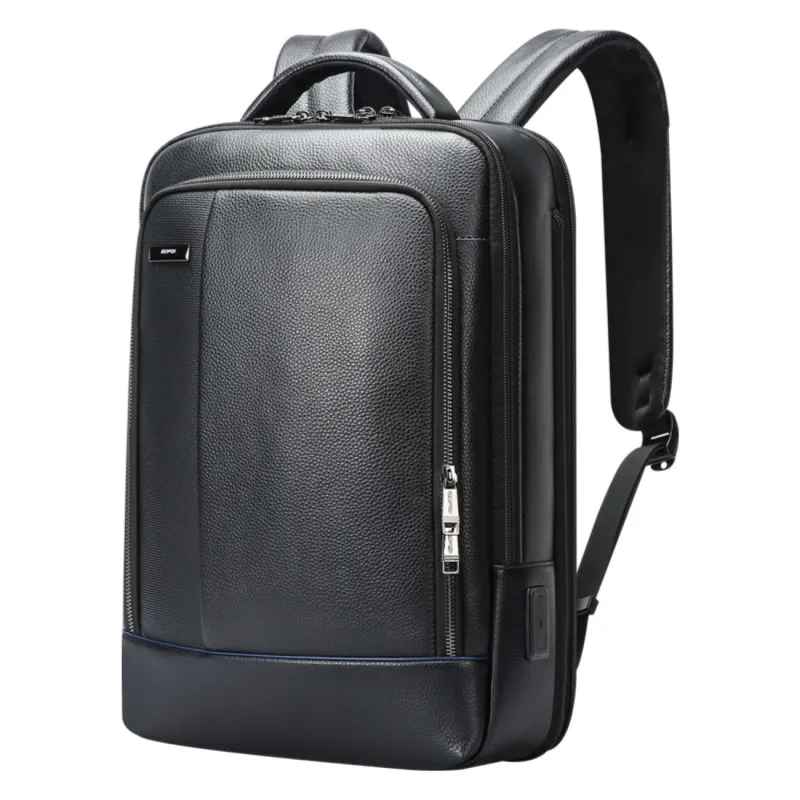 Δερμάτινο Σακίδιο πλάτης Αντικλεπτικό 22L Laptop 15,6” Bopai 61-122411 μαύρο - Δερμάτινα σακίδια πλάτης