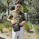 Δερμάτινο τσαντάκι ώμου Bull Captain DJB 023 μαύρο