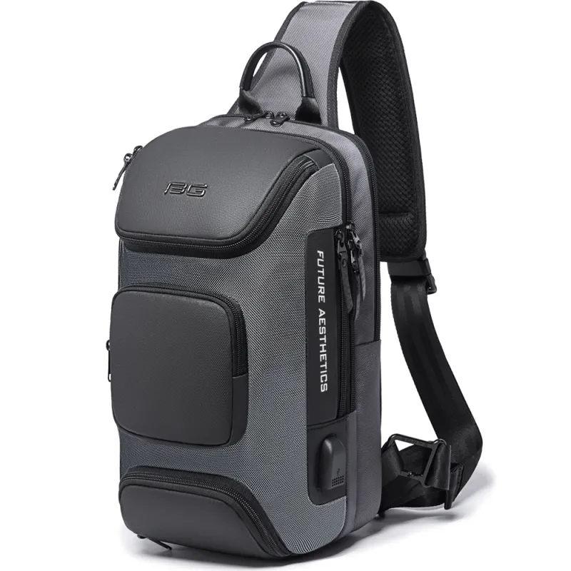 Τσαντάκι ώμου χιαστί crossbody Bange 7086 γκρί - Crossbody