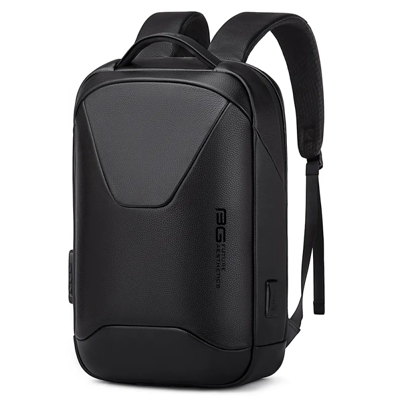 Δερμάτινο Σακίδιο πλάτης 21L Laptop 15,6” Bange 6621 μαύρο