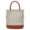 Δερμάτινη Γυναικεία Τσάντα Χειρός/Ώμου Tote Foxer 9136058F άσπρο