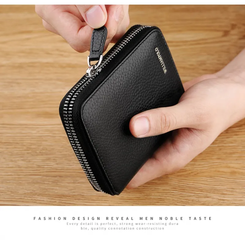 Δερμάτινη Αντρική Καρτοθήκη William Polo 236 black