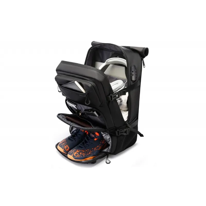 Σακίδιο πλάτης/Σακβουαγιάζ Bange 35L Travel, Carry On Durable 1810 μαύρο
