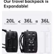 Σακίδιο πλάτης vacuum 36L Laptop 17,3” Bange 3028 μαύρο