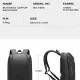 Σακίδιο πλάτης 26L Laptop 15,6” Bange 7802 μαύρο
